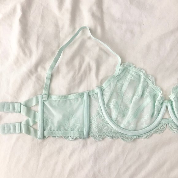 New Free People Daydreamer Ice Fog Lace Bra - Picture 9 of 14